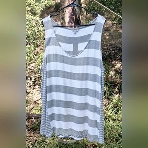NWT Joan Vass Striped Tank Top